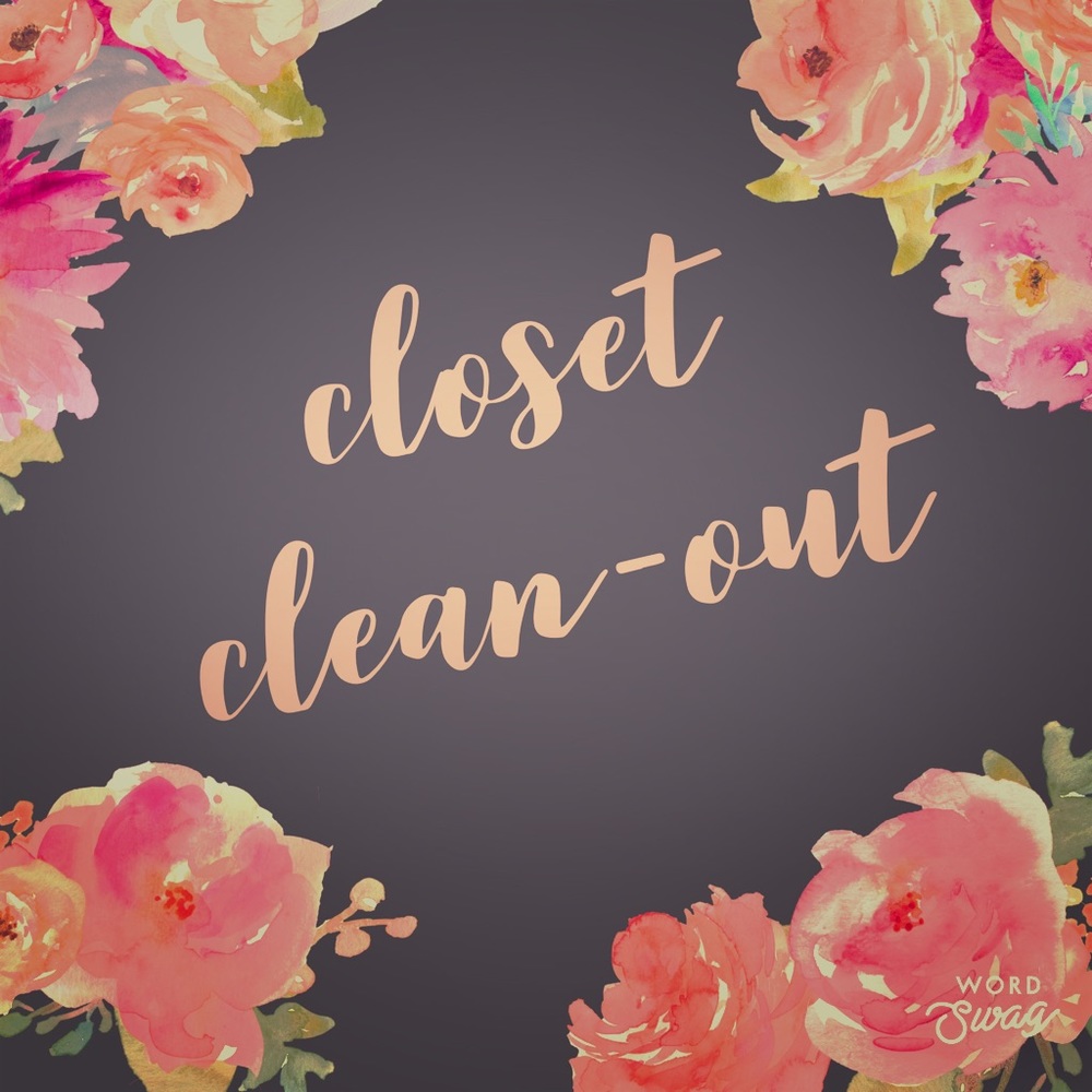 Check out the closet clean out!